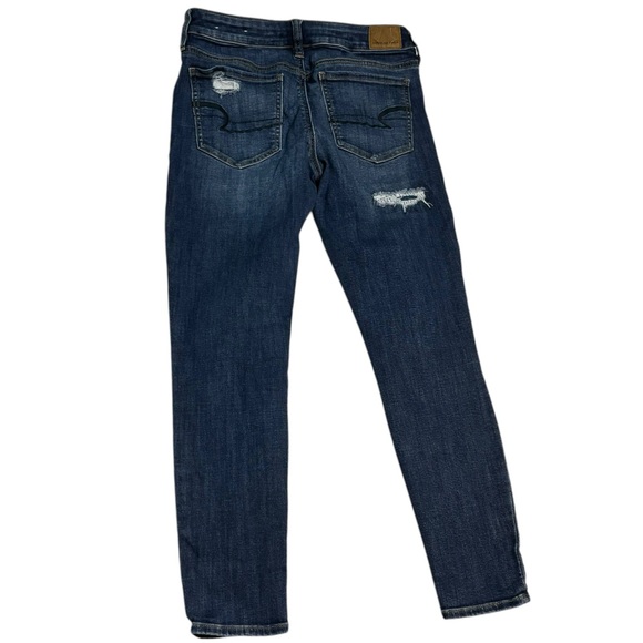 American Eagle midrise next level distressed skinny jeans size 8 - Picture 7 of 11